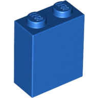 Lego kostka (kostička) 1x2x2, modrá (6133724)